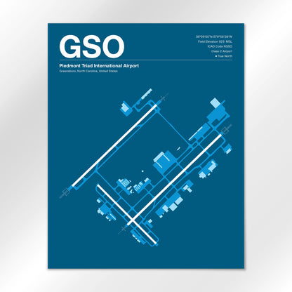 GSO Airport Diagram