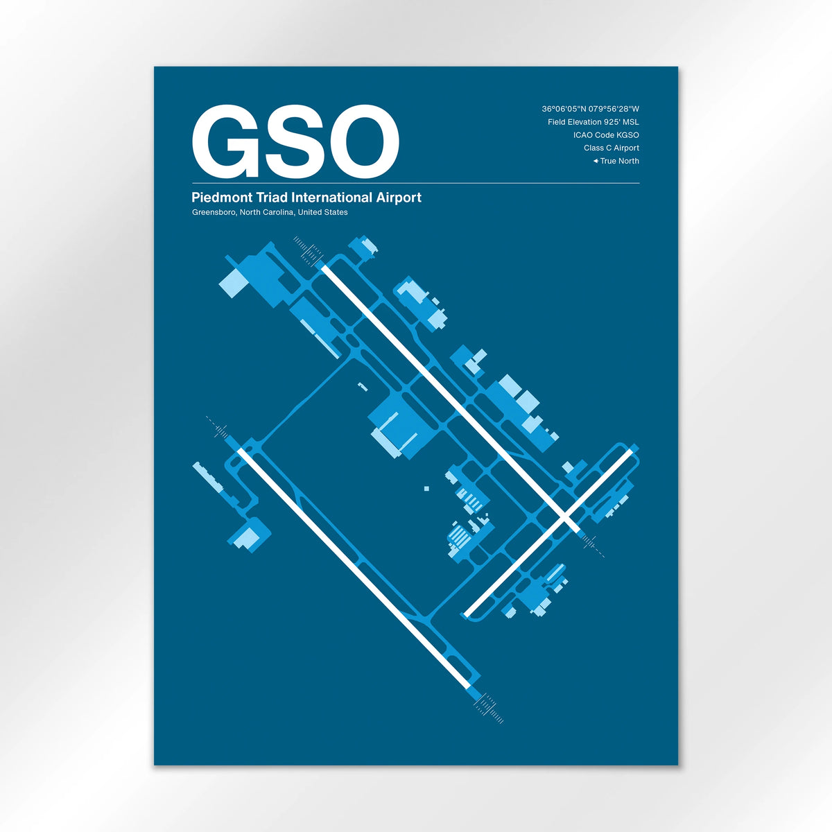 GSO Airport Diagram