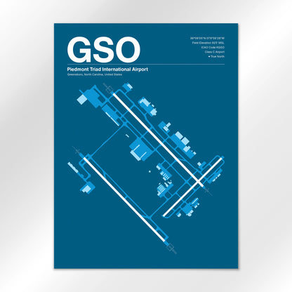 GSO Airport Diagram