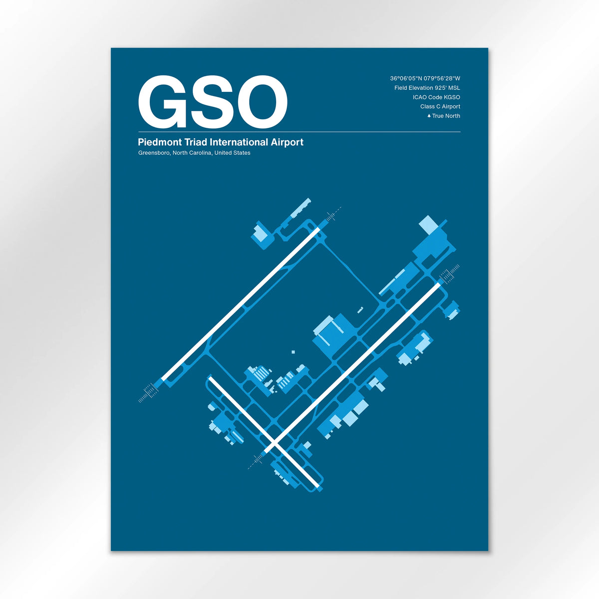 GSO Airport Diagram