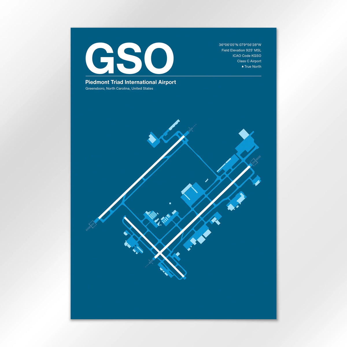GSO Airport Diagram