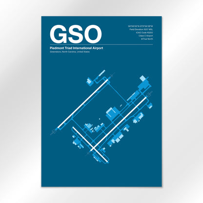GSO Airport Diagram