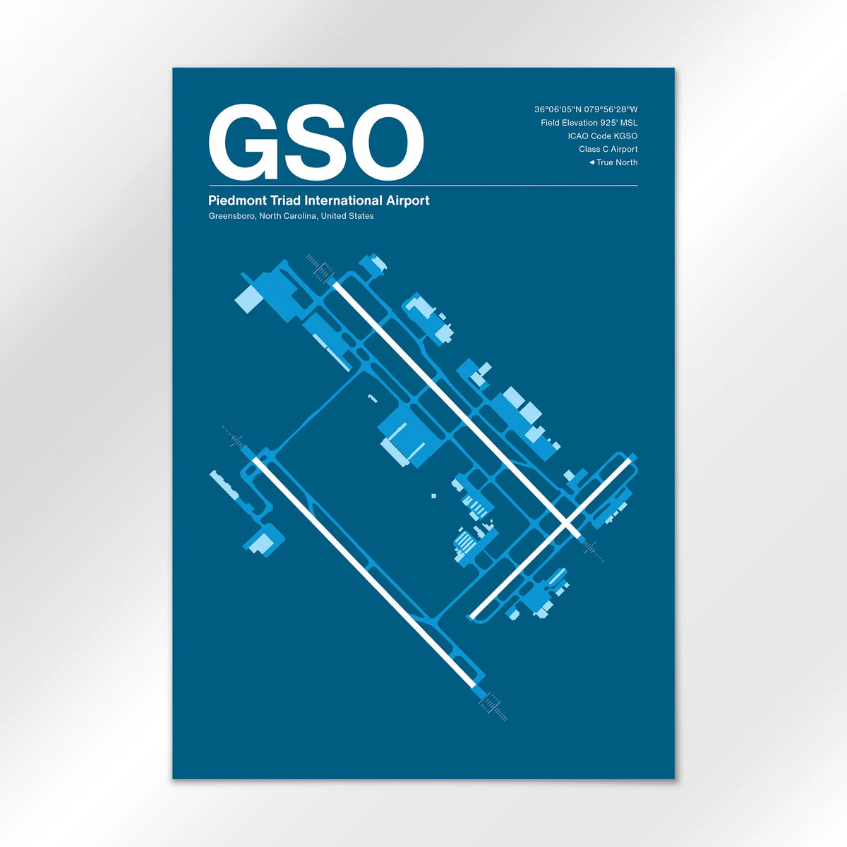 GSO Airport Diagram