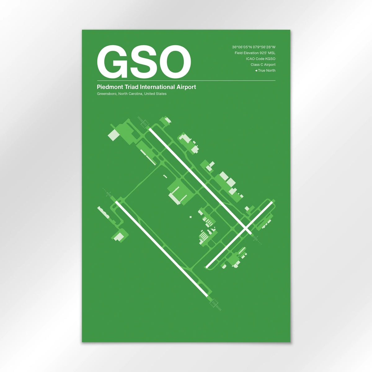 GSO Airport Diagram