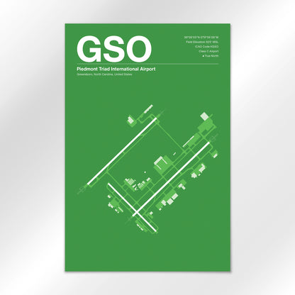 GSO Airport Diagram