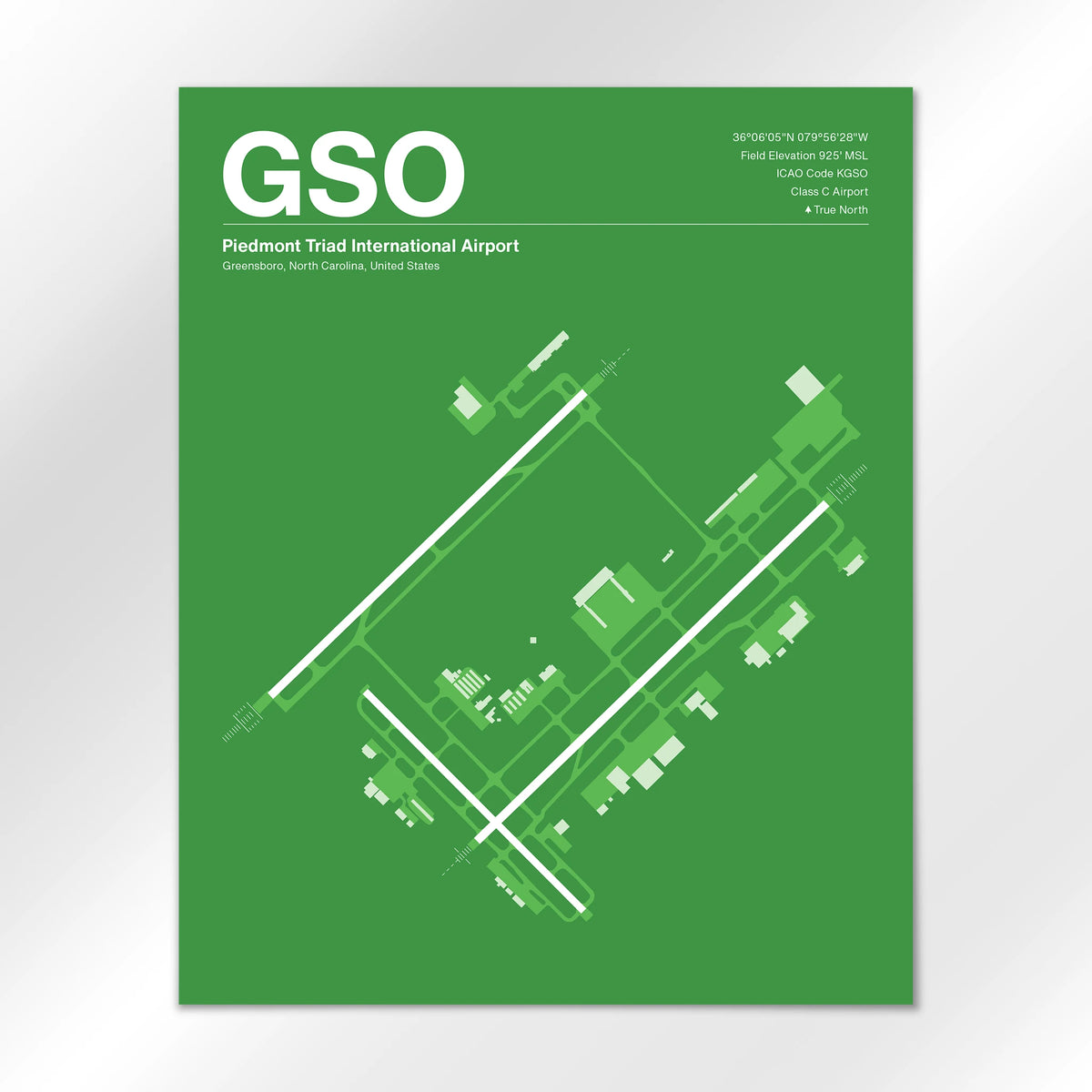 GSO Airport Diagram