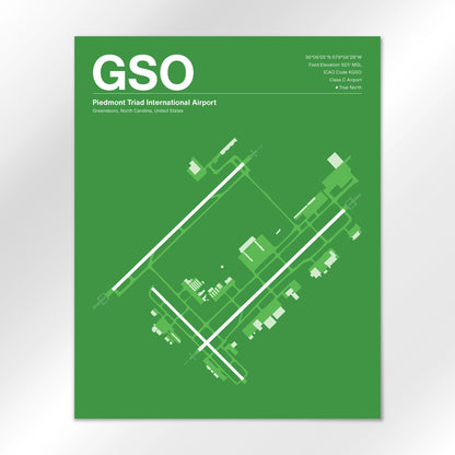 GSO Airport Diagram