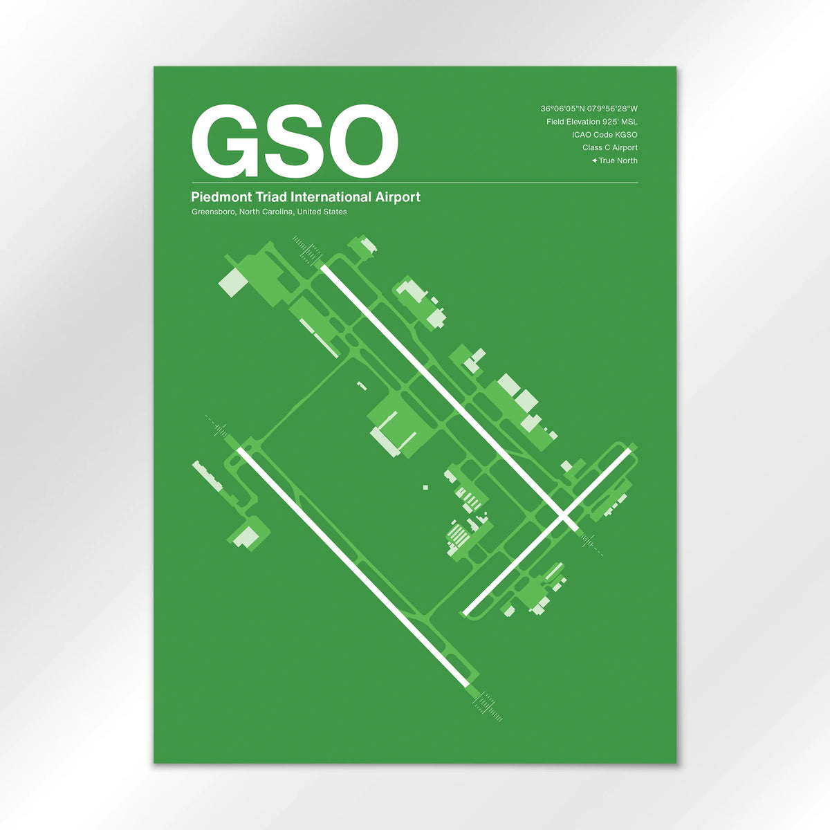 GSO Airport Diagram