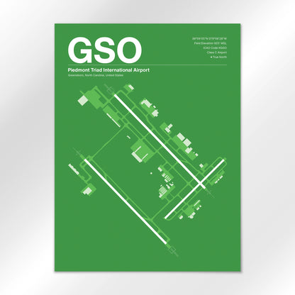 GSO Airport Diagram