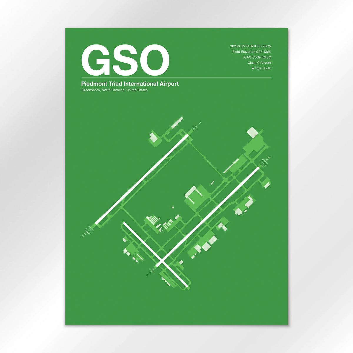 GSO Airport Diagram