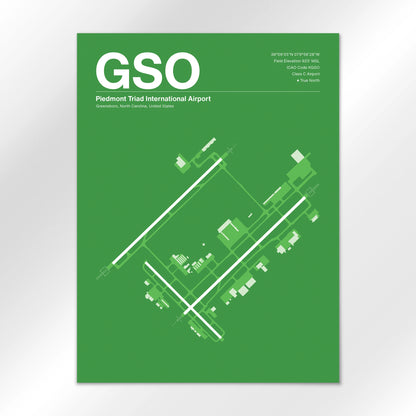 GSO Airport Diagram