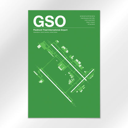 GSO Airport Diagram