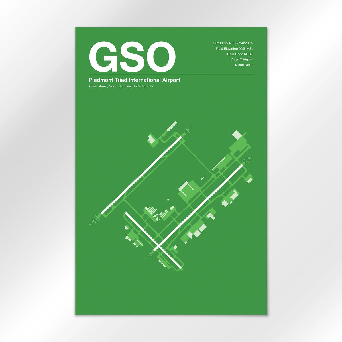 GSO Airport Diagram