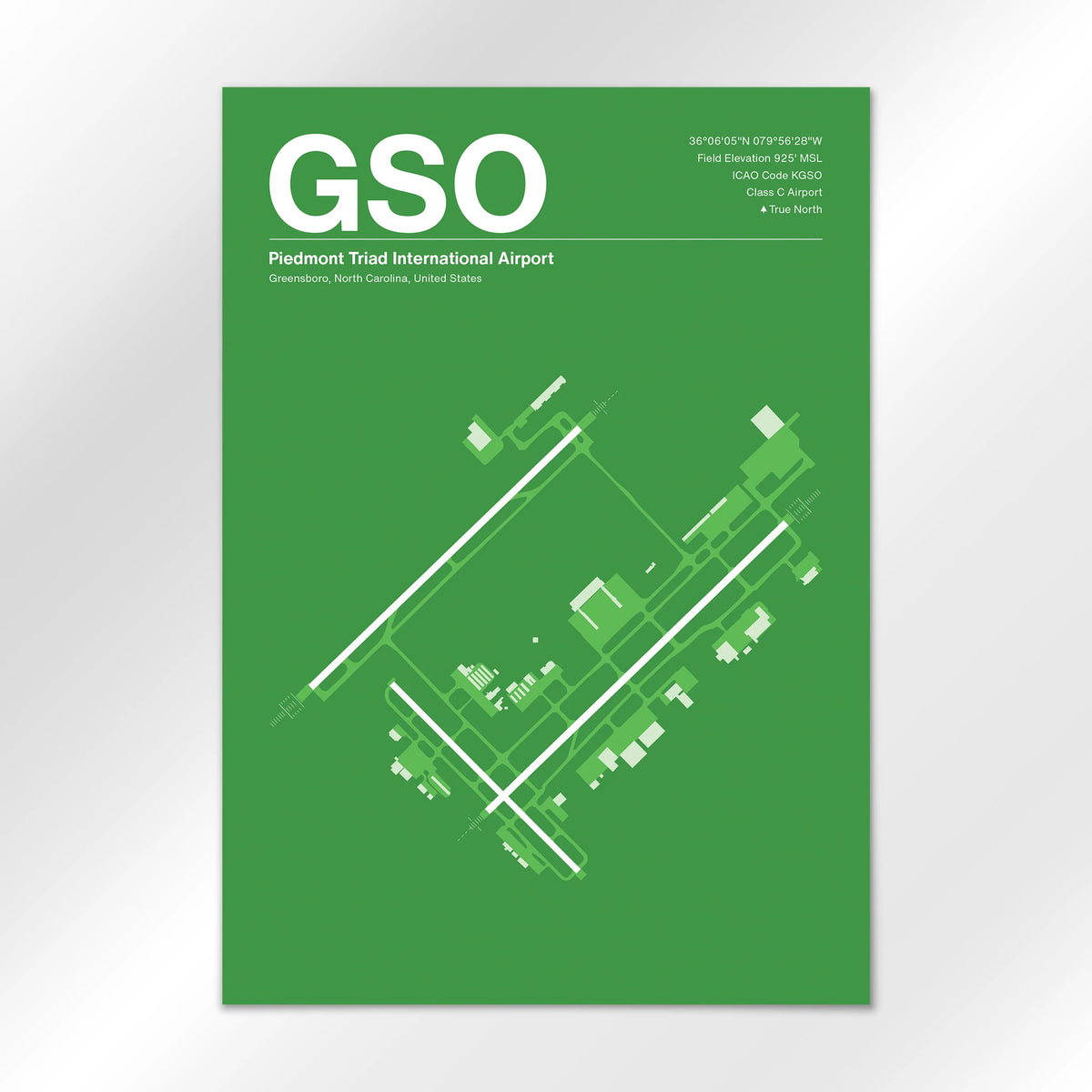 GSO Airport Diagram