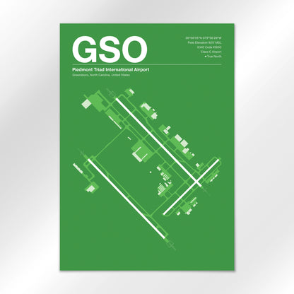 GSO Airport Diagram