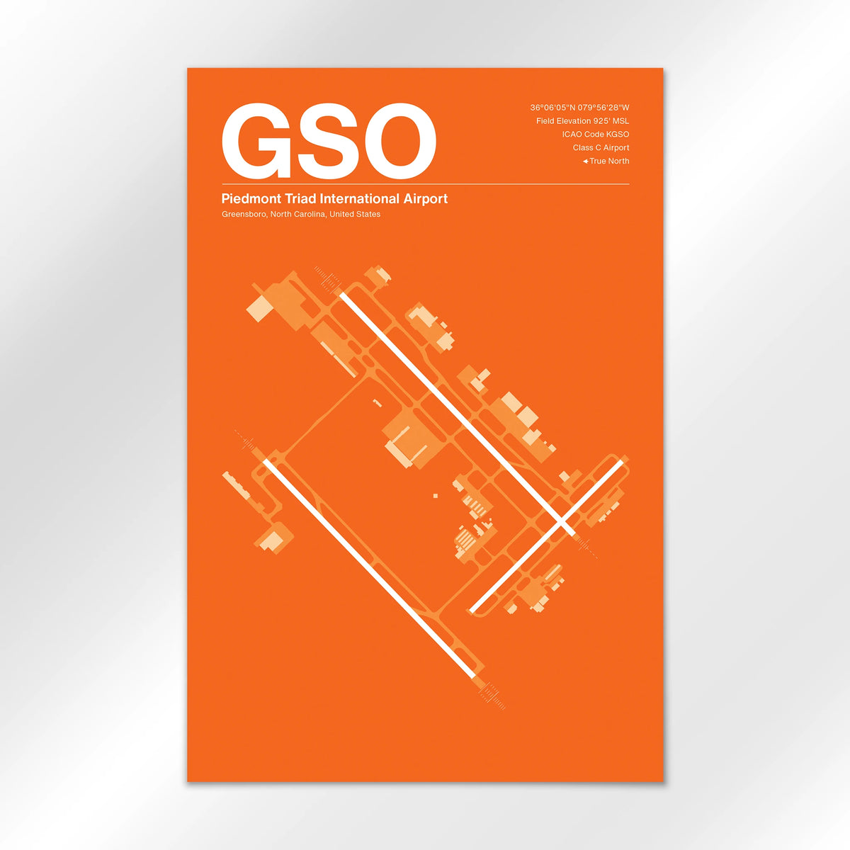 GSO Airport Diagram