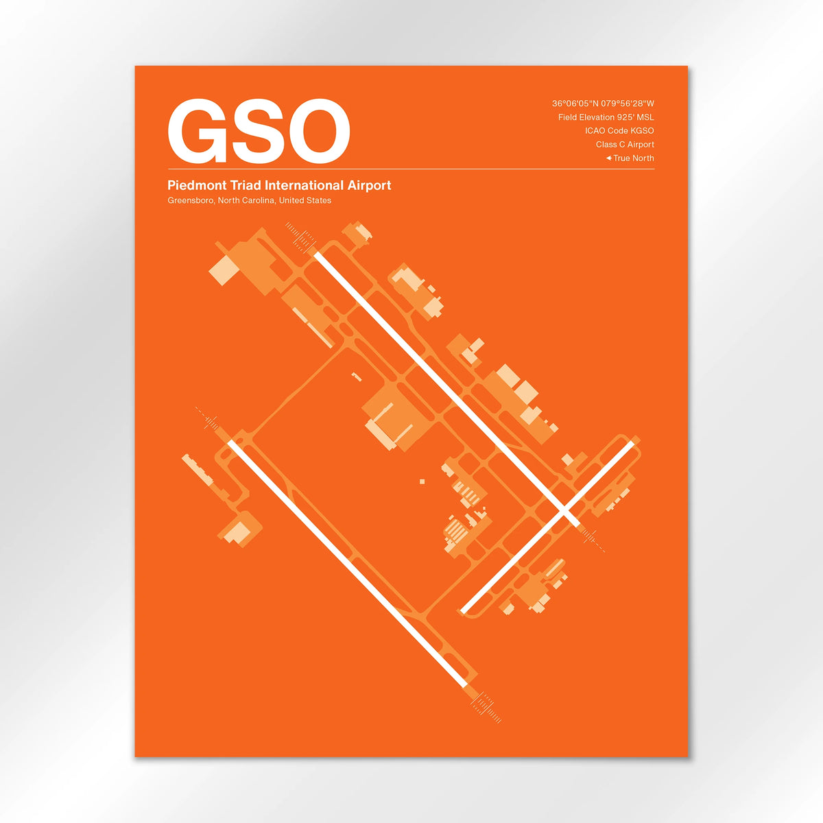 GSO Airport Diagram