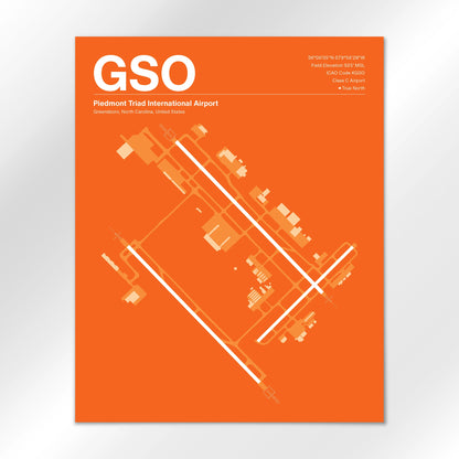 GSO Airport Diagram
