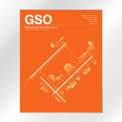 GSO Airport Diagram