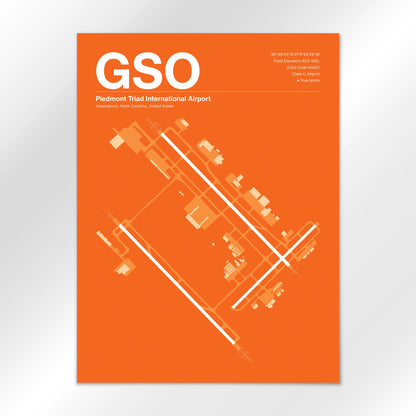 GSO Airport Diagram