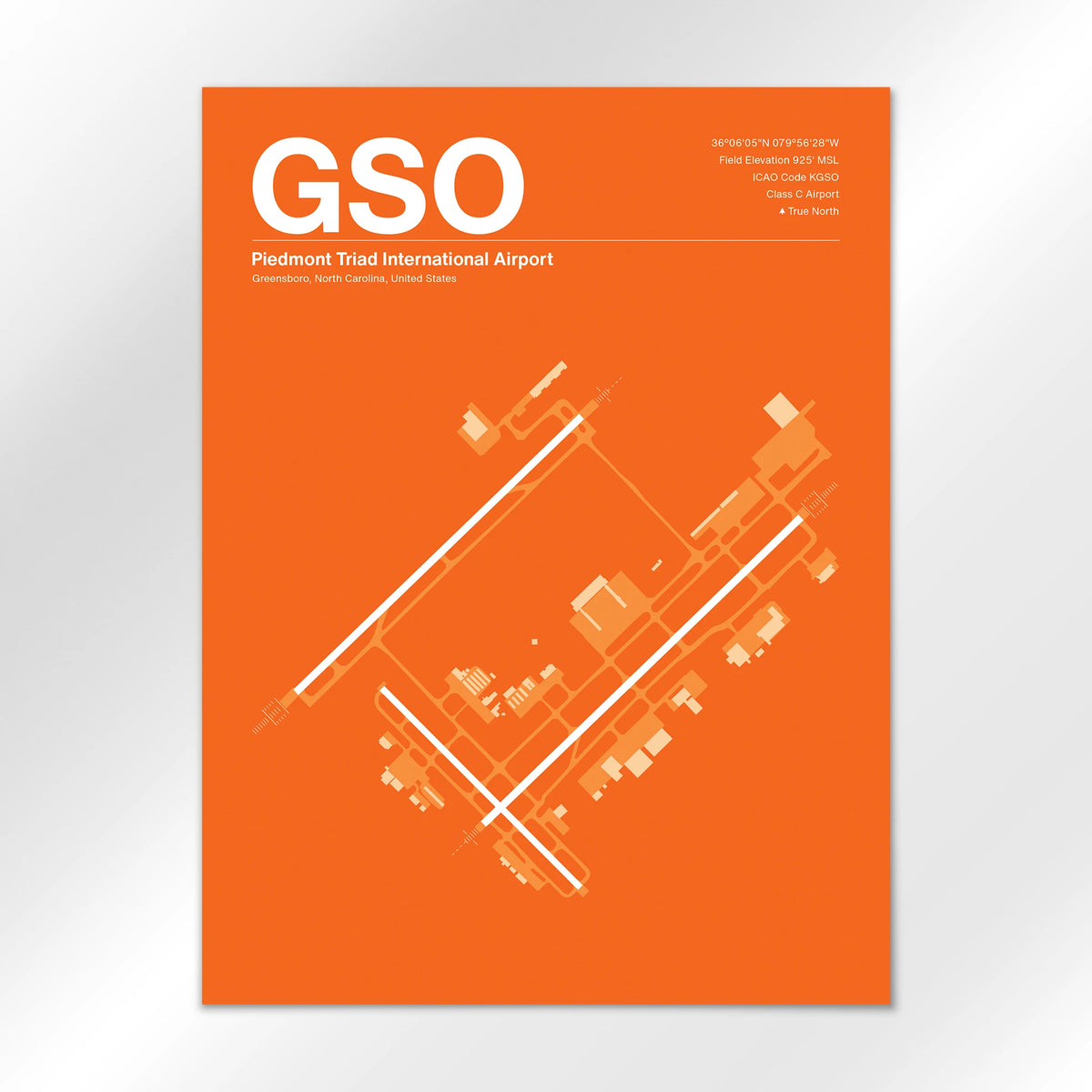 GSO Airport Diagram