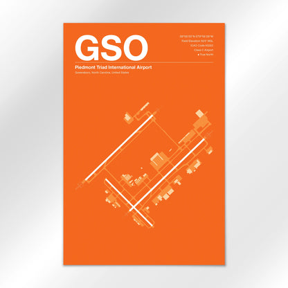 GSO Airport Diagram
