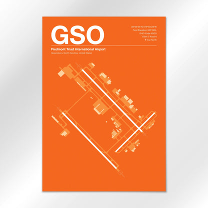 GSO Airport Diagram