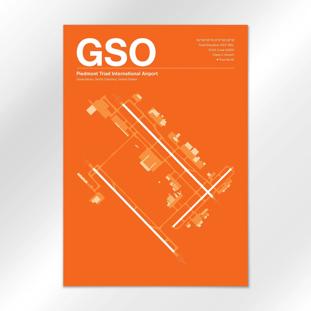 GSO Airport Diagram