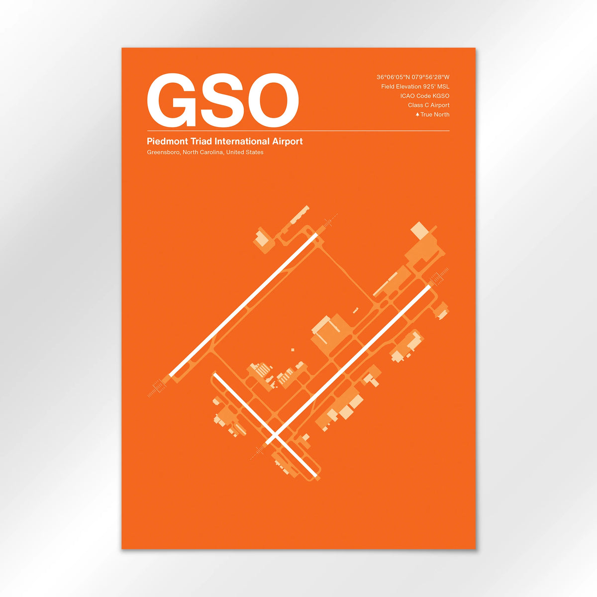 GSO Airport Diagram