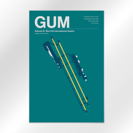 GUM | Hagåtña - Mid - Century Moss - 12×18" - No Frame