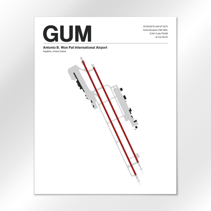 GUM Airport Diagram