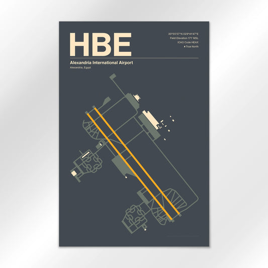 HBE | Alexandria - Mid - Century Slate - 12×18" - No Frame
