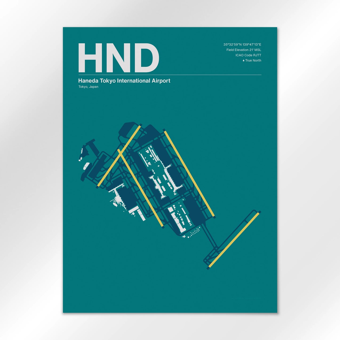 HND | Tokyo - Mid - Century Moss - 18×24" - No Frame