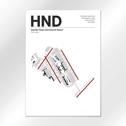 HND | Tokyo - Mid - Century Modern - A3 - No Frame