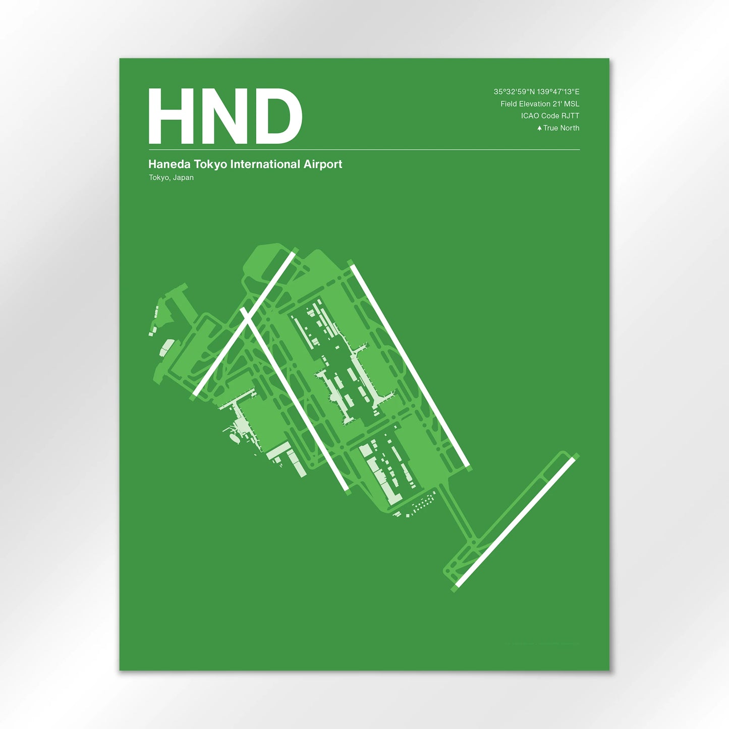 HND | Tokyo - Overland Green - 16×20" - No Frame