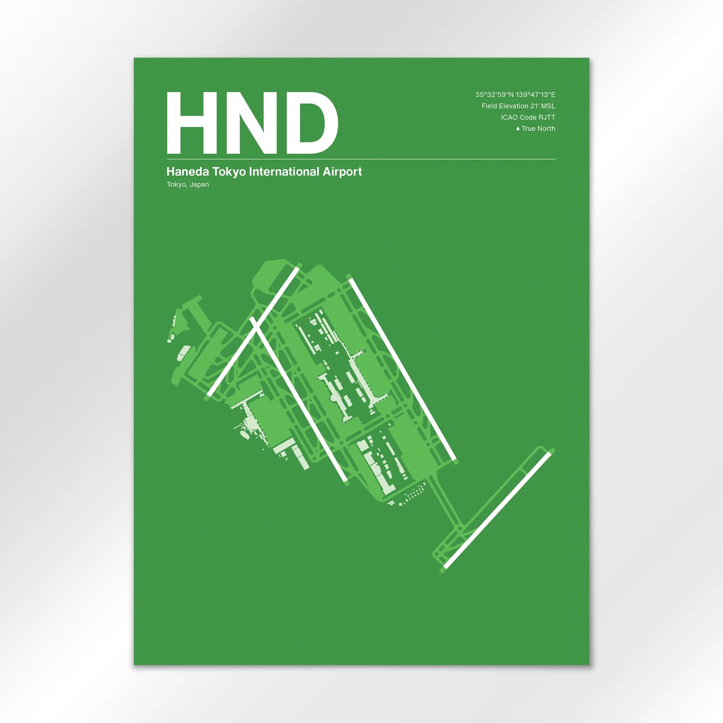 HND | Tokyo - Overland Green - 18×24" - No Frame