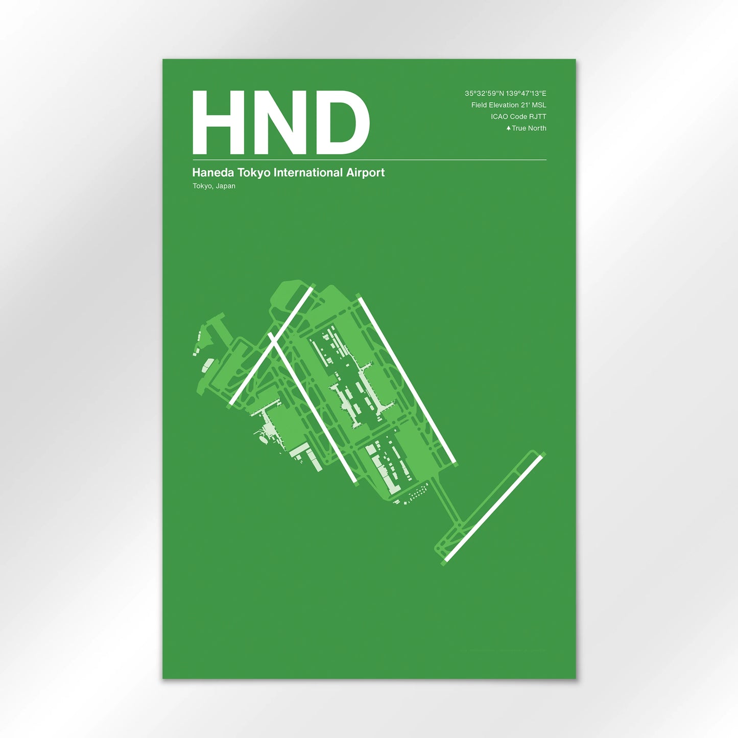HND | Tokyo - Overland Green - 24×36" - No Frame