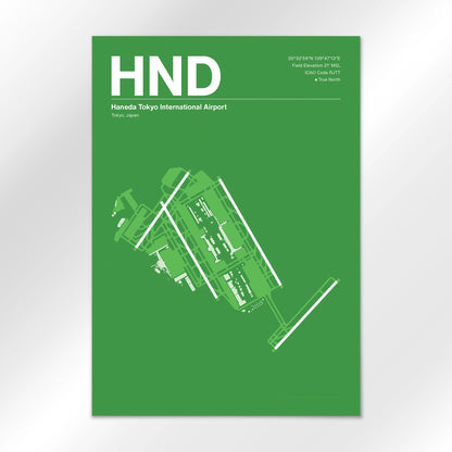 HND | Tokyo - Overland Green - A2 - No Frame
