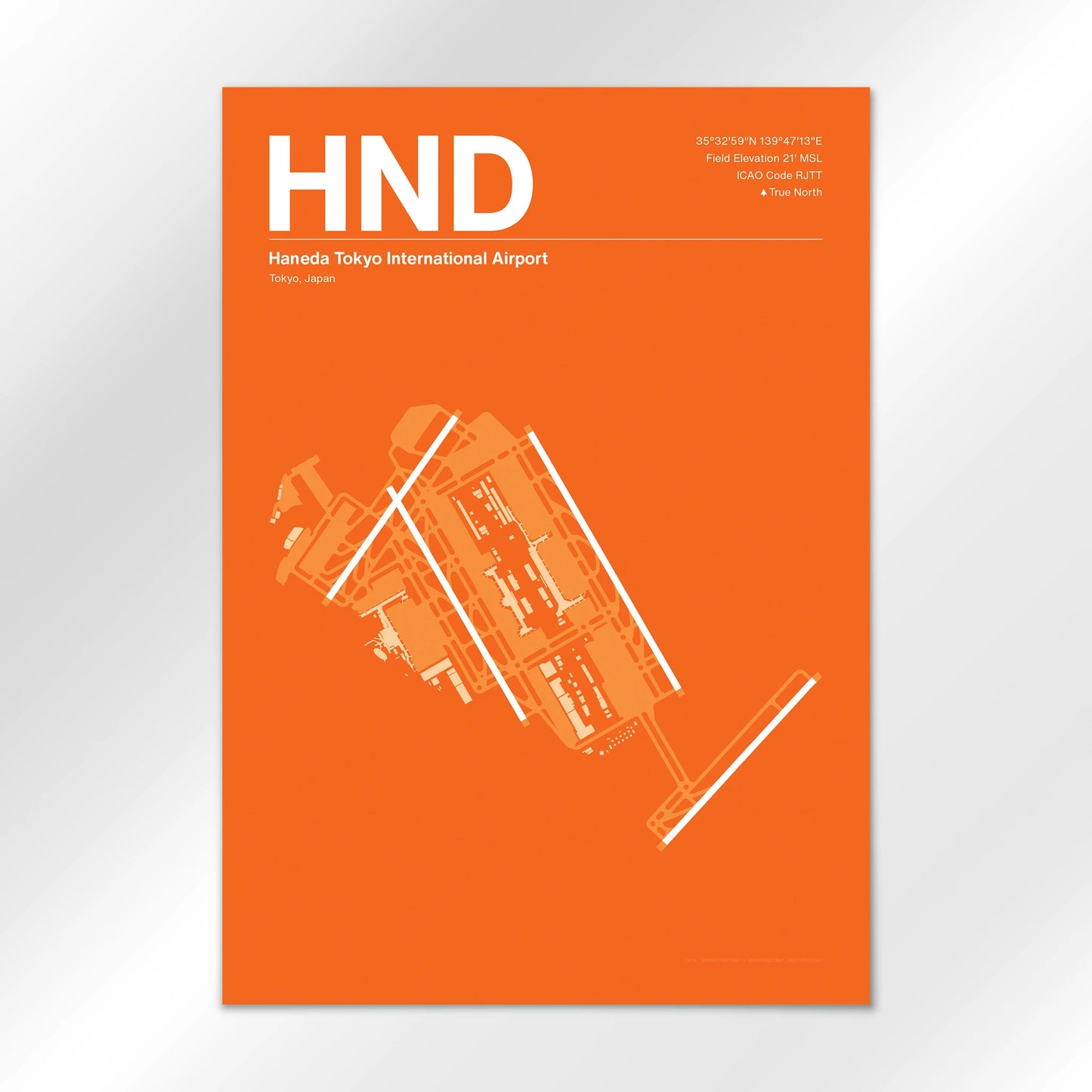 HND | Tokyo - Sunset Orange - A1 - No Frame