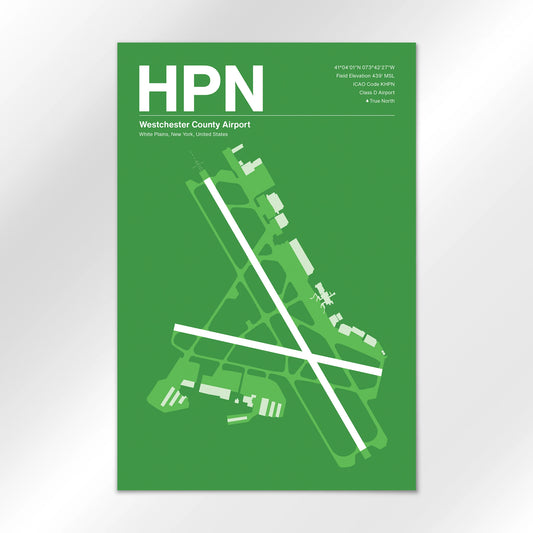HPN | White Plains - Overland Green - 12×18" - No Frame