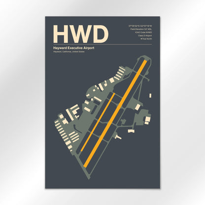 HWD Airport Diagram