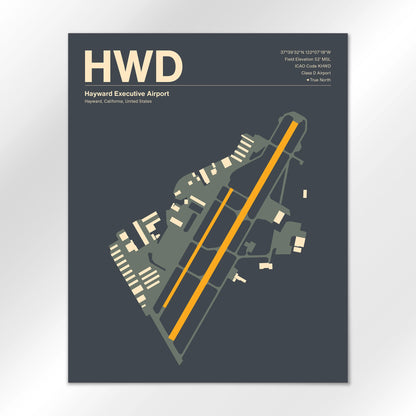 HWD Airport Diagram