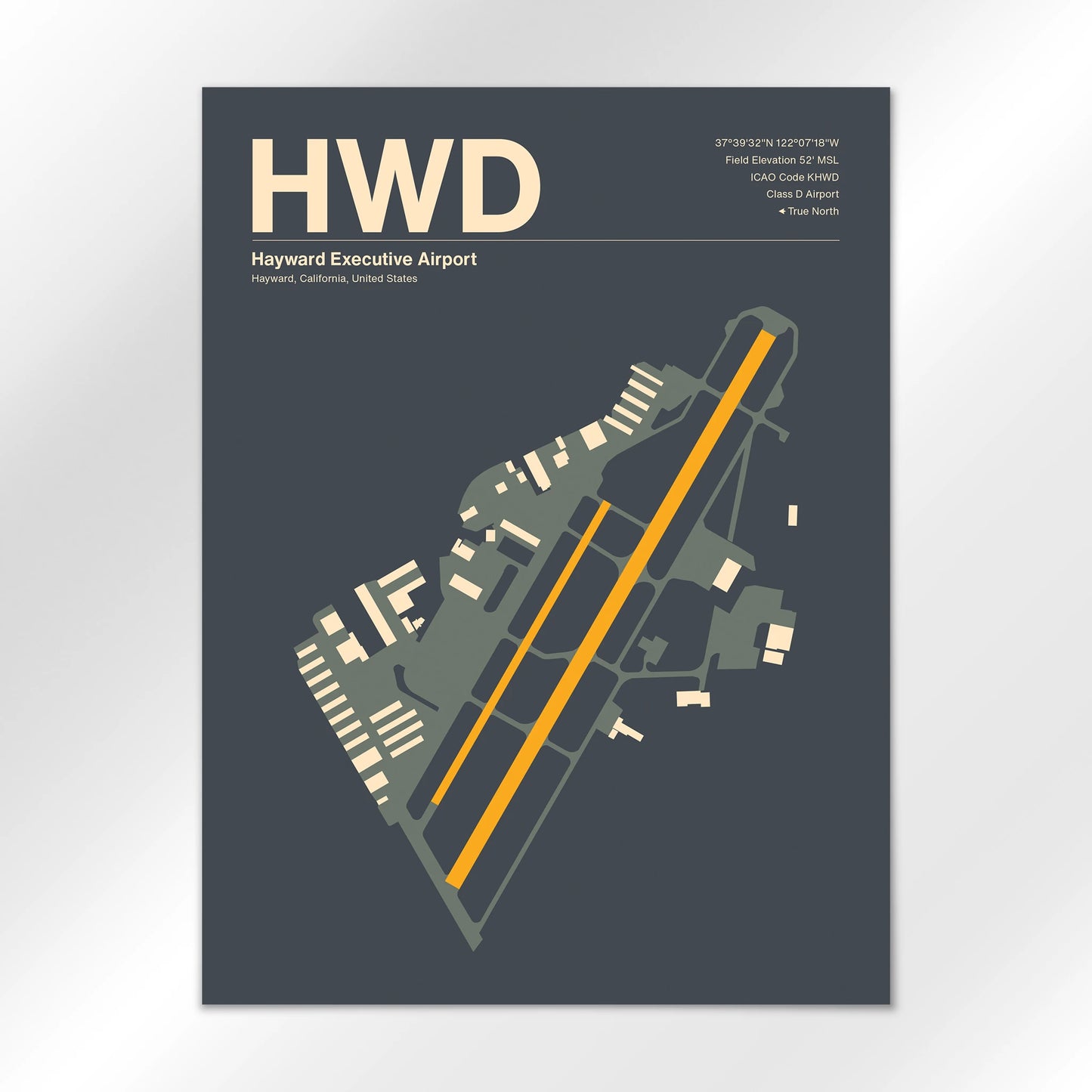 HWD Airport Diagram
