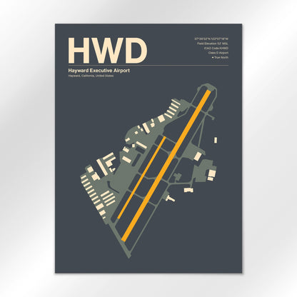 HWD Airport Diagram
