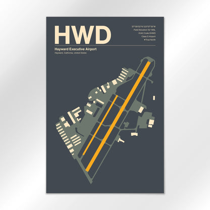 HWD Airport Diagram