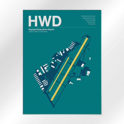 HWD Airport Diagram