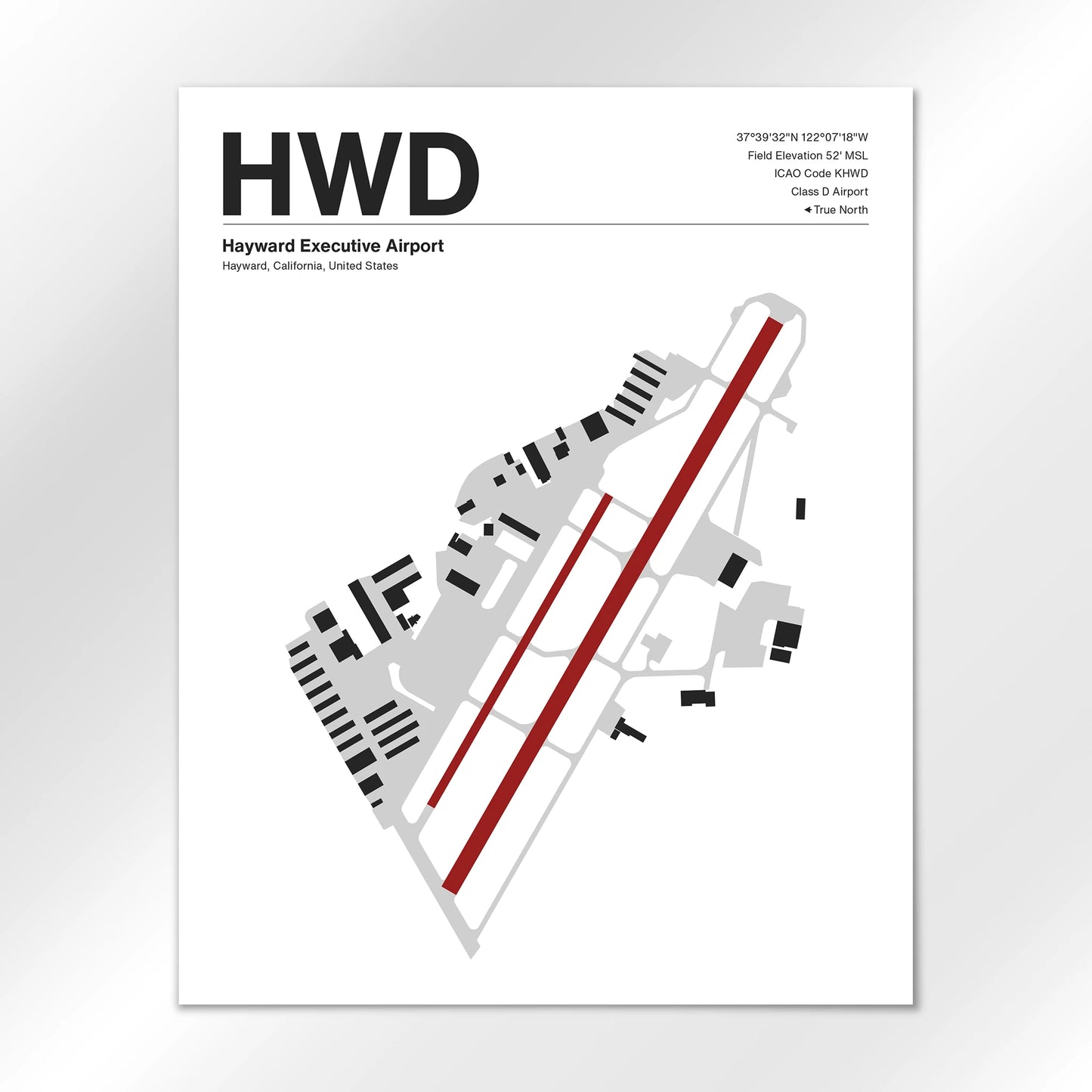 HWD Airport Diagram