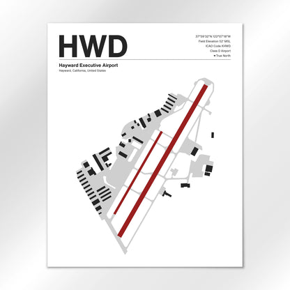 HWD Airport Diagram