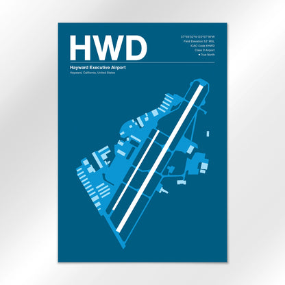 HWD Airport Diagram