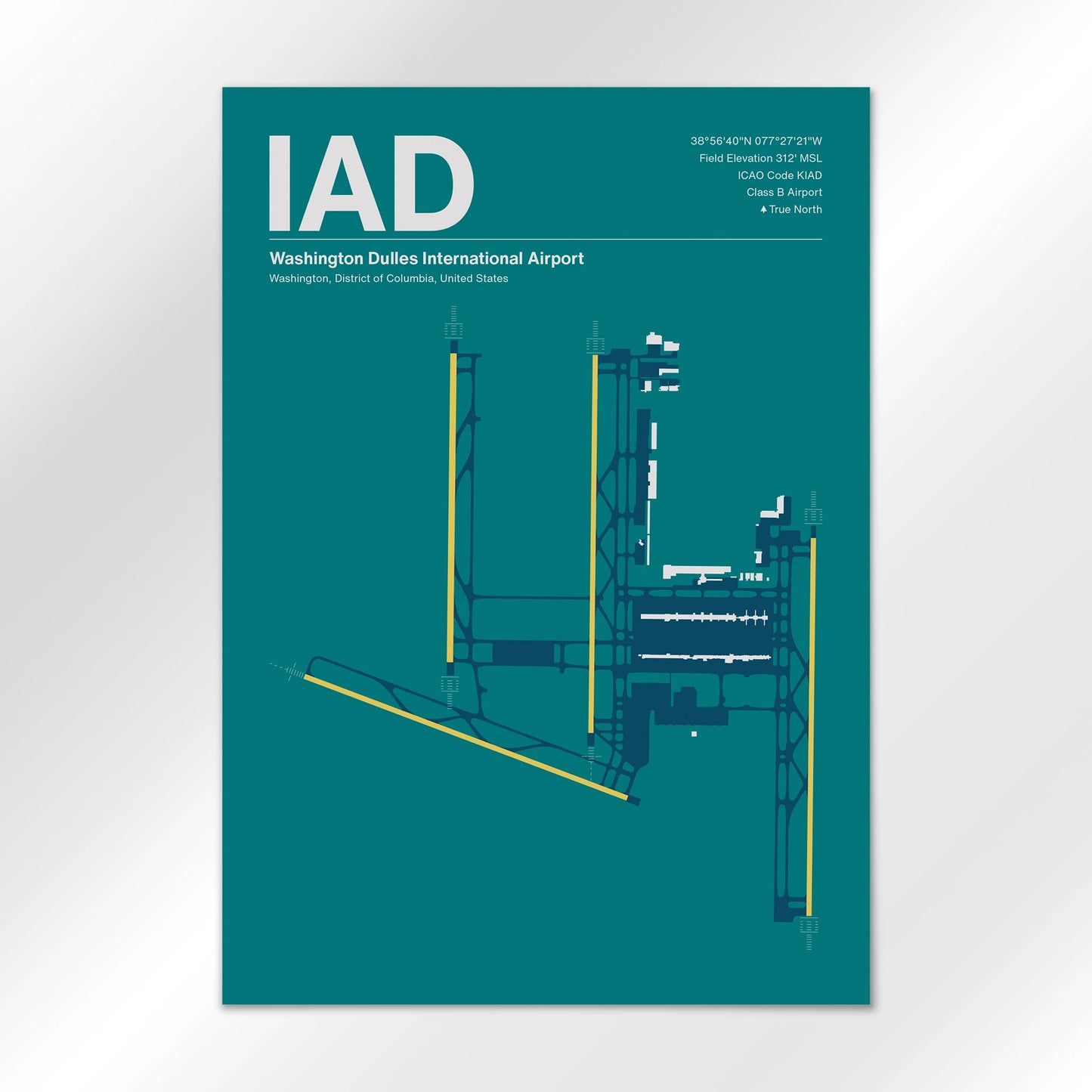 IAD | Washington - Mid - Century Moss - A2 - No Frame